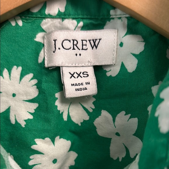 J. Crew Green Button Down Sleeveless Polo Shirt - Picture 2 of 10